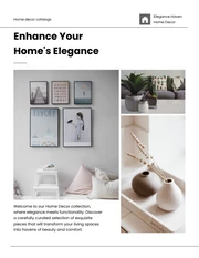 White and Black Minimalist Home Decor Catalog - Page 1