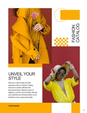 Simple Orange Fashion Catalog - Page 1