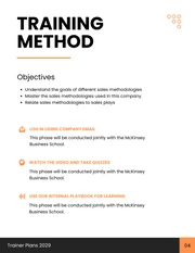 White Orange And Black Clean Minimalist Corporate Training Plans - Page 5