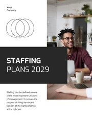 Black And White Simple Elegant Minimalist Professional Staffing Plans - Page 1