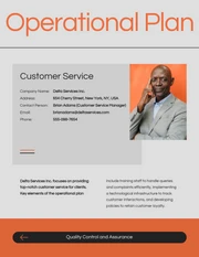 Modern Clean Orange Operational Plan - Page 5