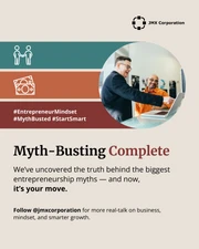 Entrepreneurship Myths LinkedIn Carousel Template - Page 5
