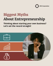 Entrepreneurship Myths LinkedIn Carousel Template - Page 1