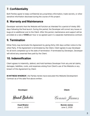 Website Development Contract Template Free - Page 3