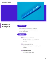 Blue Purple Landing Style Research Plan - Page 3