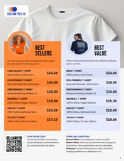 Custom T-Shirt Price List Template - Page 2