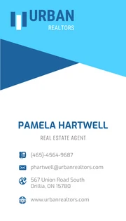 Abstract Real Estate Business Card - Page 1