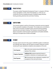 Construction Contract Template - Page 2