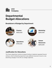 Grey and Black Minimalist Clean Internal Budget Proposal - Page 3