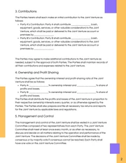 Purple and Orange Clean Project Joint Venture Agreement - Page 2