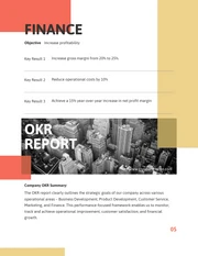 Red And Yellow Minimalist Modern OKR Report - Page 5