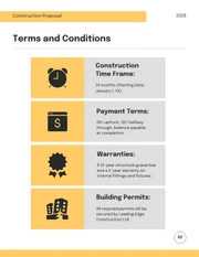 Yellow Grey Modern Shape Construction Proposal - Page 3