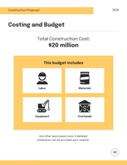 Yellow Grey Modern Shape Construction Proposal - Page 4