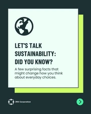 Educational Sustainability Fun Facts Carousel Template - Page 1