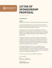 Cream And Brown Sponsorship Proposal - Page 2