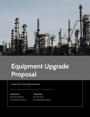 Equipment Upgrade Proposal - Page 1