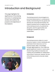 Geometric Purple and Green Business and Economy Research Proposal - Page 2