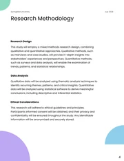 Geometric Purple and Green Business and Economy Research Proposal - Page 4