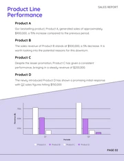 Fun Purple Blue Sales Report - Page 2