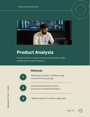 Dark Green Minimalist Lines Research Plan - Page 3