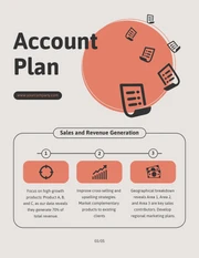 Cream And Orange Cute Simple Account Plan - Page 3