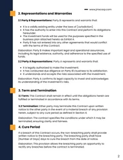 Yellow and Navy Blue Investor Contract - Page 2