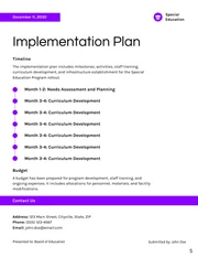 Special Education Proposal - Page 5