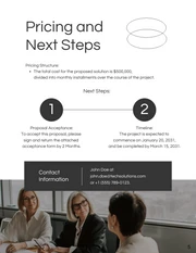 Minimalist Black and White Business Proposal - Page 5