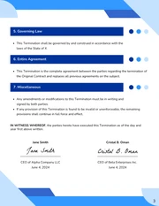 Termination Of Contract Template - Page 3