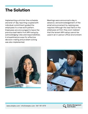 Light Blue Management Case Study Template - Page 6