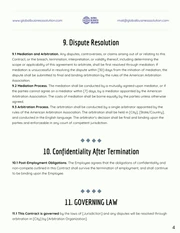 Startup Employment Contract Template - Page 4