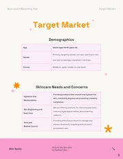 Cream Pink Orange Feminine Business Plan - Page 3