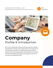 Blue And Orange Business Professional Proposal - Page 2