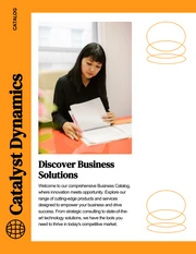 Simple Orange Business Catalog - Page 1