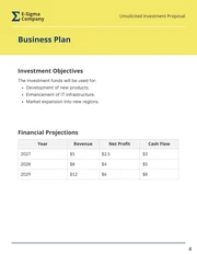 Unsolicited Investment Proposal - Page 4