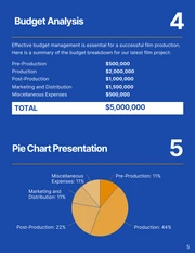 Simple Blue and Orange Film Production Report - Page 5