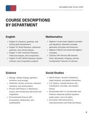 High School Course Catalog Template - Page 4