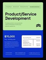 Blue And Green Simple Payment Plan - Page 5