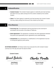 UGC Content Creator Contract Template - Page 4