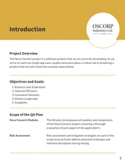 Yellow Minimalist QA Plan - Page 2