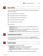 Residential Design Build Contract Template - Page 2