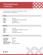 Professional Red Loan Contracts - Page 1