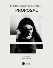 Simple Beige and Black Photography Contest Event Proposal - Page 1