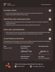 Time And Material Estimate Template - Page 2