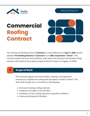 Commercial Roofing Contract Template - Page 1