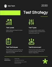 Black And Green Simple Test Plan - Page 2