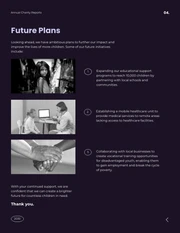 Black Purple and Cream Annual Charity Report - Page 5