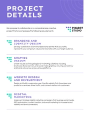 Purple And White Studio Professional Proposal - Page 3