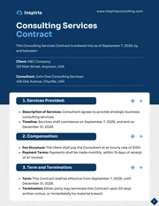 Consulting Contract Template - Page 1