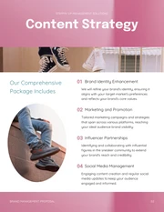 Soft Pink Emerald Green Minimalist Brand Management Proposals - Page 3